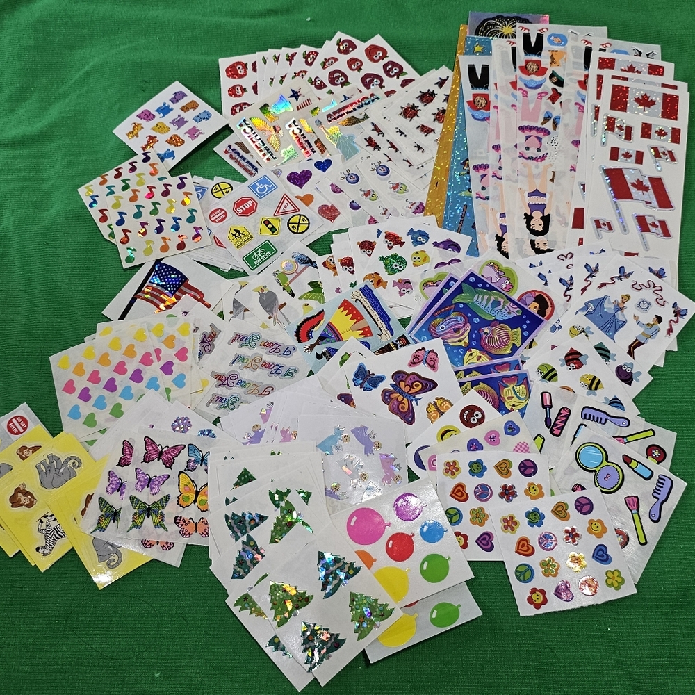 SL9:  Sandylion Sticker Lot - 180 Pieces - Mixed Themes